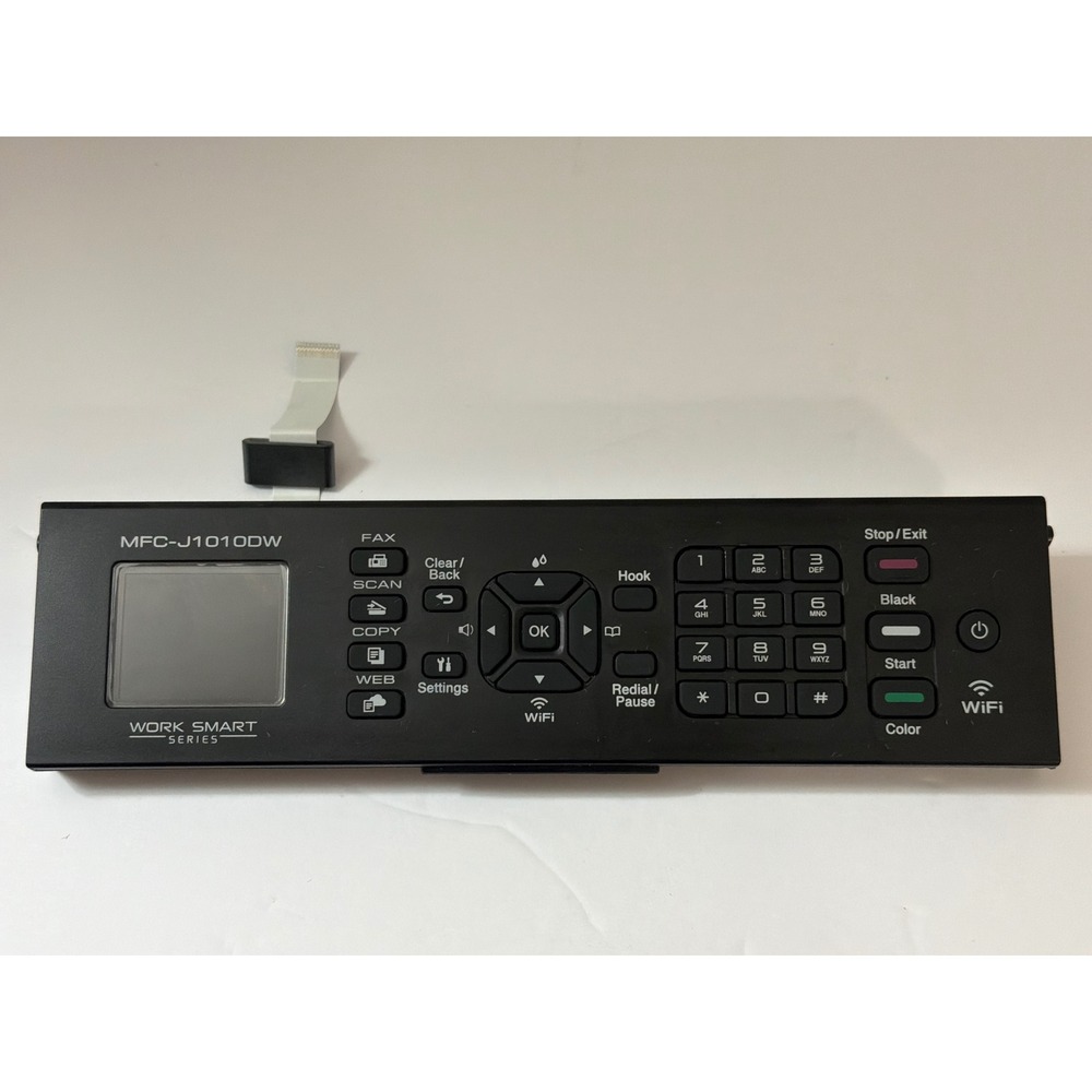 Brother MFC-J1010DW Control Panel Assembly LCD Screen Keypad Black AWM 20624